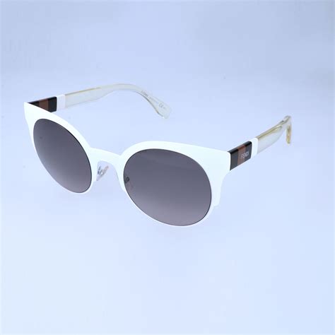 fendi white glasses|tradesy fendi women's sunglasses.